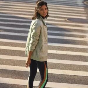 Anthropologie x All Fenix Benita Quilted Bomber Jacket